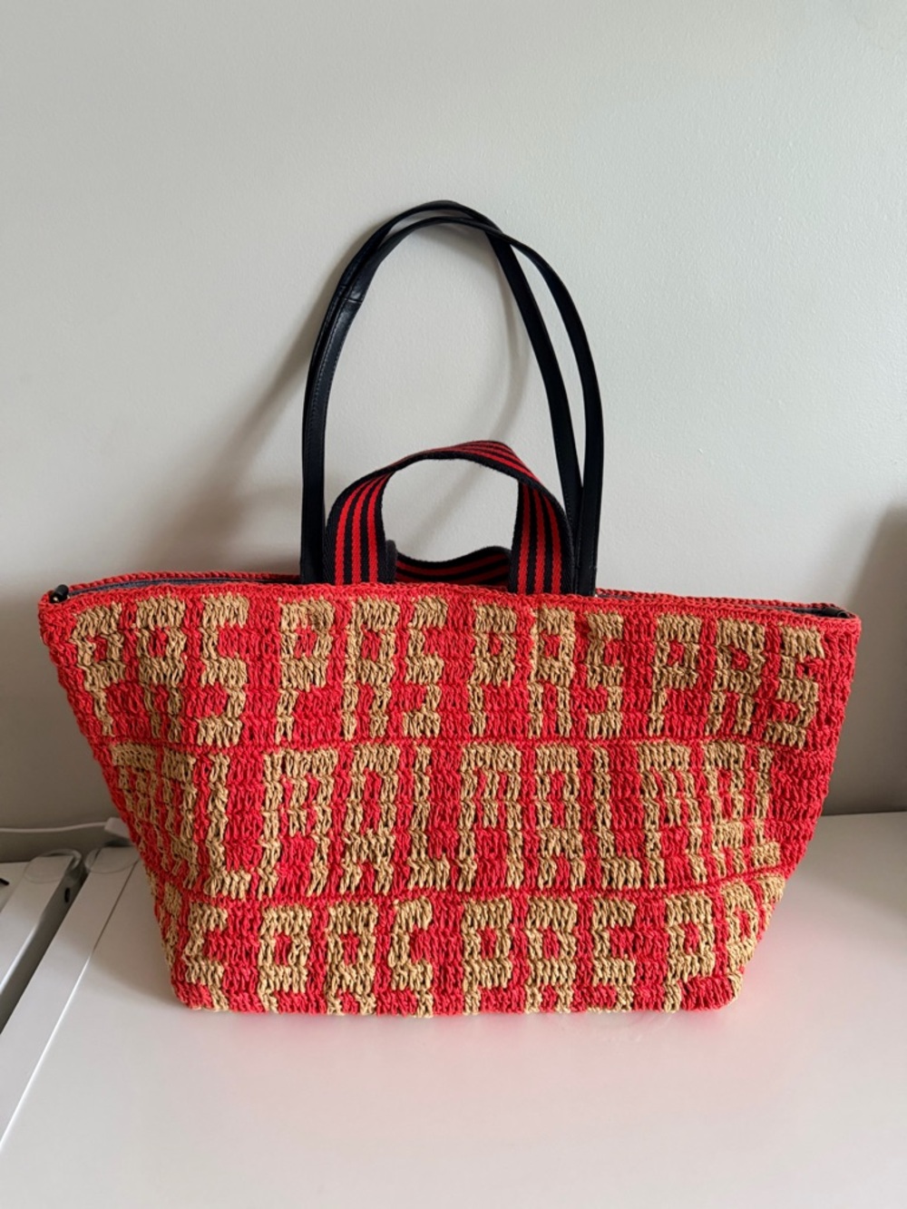Clare V. Bateau tote - raffia poppy pas mal - Picture 3 of 9